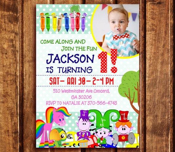 Baby First TV Birthday Party Invitations Baby First TV