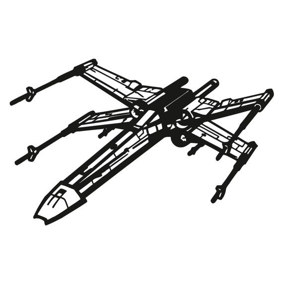 Star Wars X-Wing Wall Decal Vinyl Stickers Xwing Fighter Wall