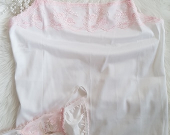 White camisole and bikini pants set