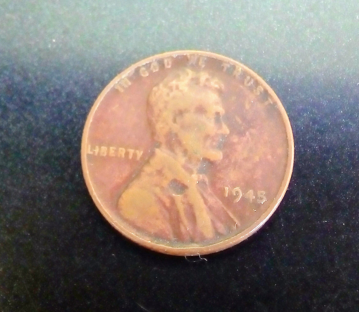 1945 Wheat Penny Lamination Error Coin