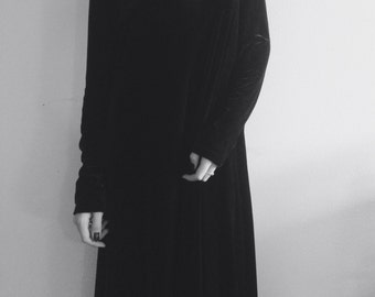 Long Black Velvet Dress