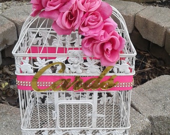 Large Wedding Card Box / Weddin Card Holder/ Birdcage Card Holder / Wedding/ Card Box/Bird Cage/ Reception/Large Card Holder/ Bird