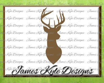 Deer Head SVG, Deer SVG, Southern SVG, Hunting Svg, Svg Files, Cricut, Silhouette Cut Files