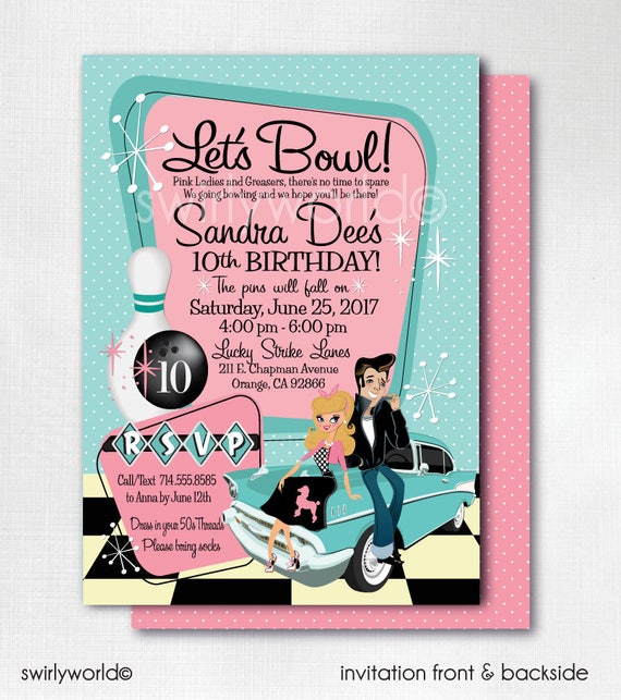 Grease Invitation Template 8