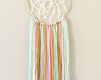 Dream Catcher - Pink Dream Catcher, Wall Hanging, Wall Decor