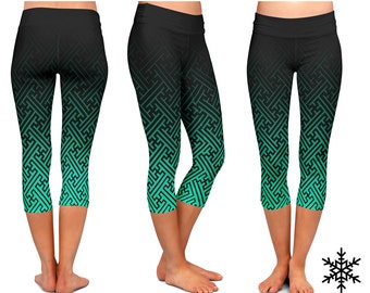 Green yoga pants | Etsy