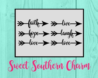 arrow svg file - arrow svg - faith hope love svg - live laugh love svg - svg file - svg files - svg - files - cut files - cutting files
