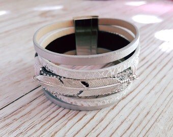 Bracelet silver mutlirang and silver pen