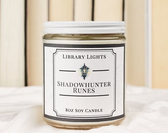 Shadowhunter Runes - 8oz Soy Candle - The Mortal Instruments Inspired