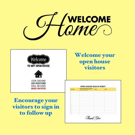 Welcome Open House Sign Printable