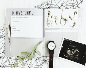 Precious Little Moments - Baby Record book || FREE AUS SHIPPING || Gender Neutral, Baby Memory Book, Baby Shower Gift, Baby Shower, Keepsake