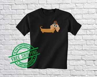 Kids Dachshund Shirt - Boys Dachshund T Shirt - Girls Dachshund - Youth Dog Tee - Cute Dog Gift - Funny Puppy Apparel - Weiner Dog - Wiener