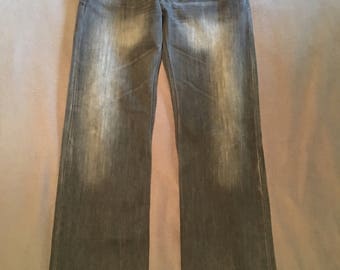 Levis gray 32x34 jeans gray faded super cool with flap rear pockets