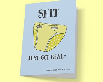 Shit just got real | Etsy
