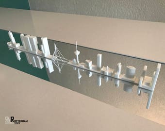 Rotterdam Skyline artwork sculpture architecture scale model miniworld 3D print