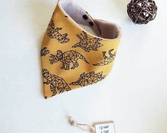 Baby Dribble Bib, Bandana Bib, Baby Bib, Toddler Bib, Dino Bib, Dinosaur Bib, Boys Bib