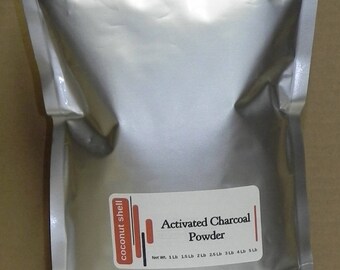 2 lb Activated Charcoal Powder - Ultra Fine - coconut shell - food grade - BUY2 get 1 lb FREE - tooth whitener , digestive cleanser