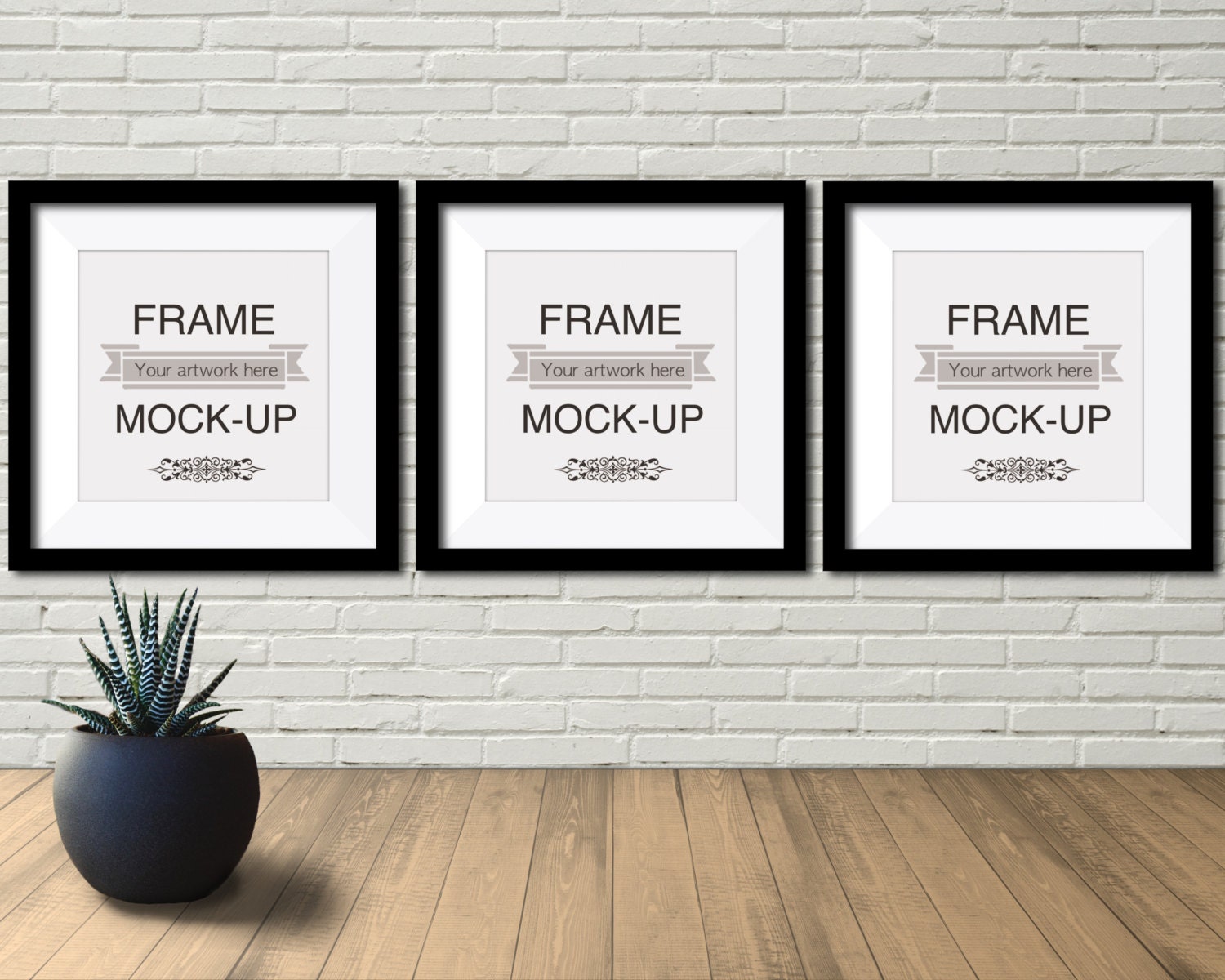 Download Square frames mockup room mockup artwork frame mockup