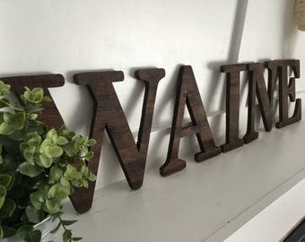 Wood Letters - Wooden Name - Custom Wood Letters - Custom Wood Name - Baby Name - Nursery Decor - Custom Nursery Decor - Family Name -