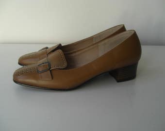 Leather loafers from the 60s in new condition size 36