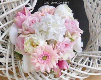 Elegant bridal bouquet * pink & white *, bouquet