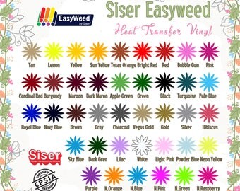 10-Sheets 15" x 12" Siser EasyWeed Heat Transfer Vinyl Siser EasyWeed Heat Vinyl/Heat Transfer Vinyl/Iron On Vinyl