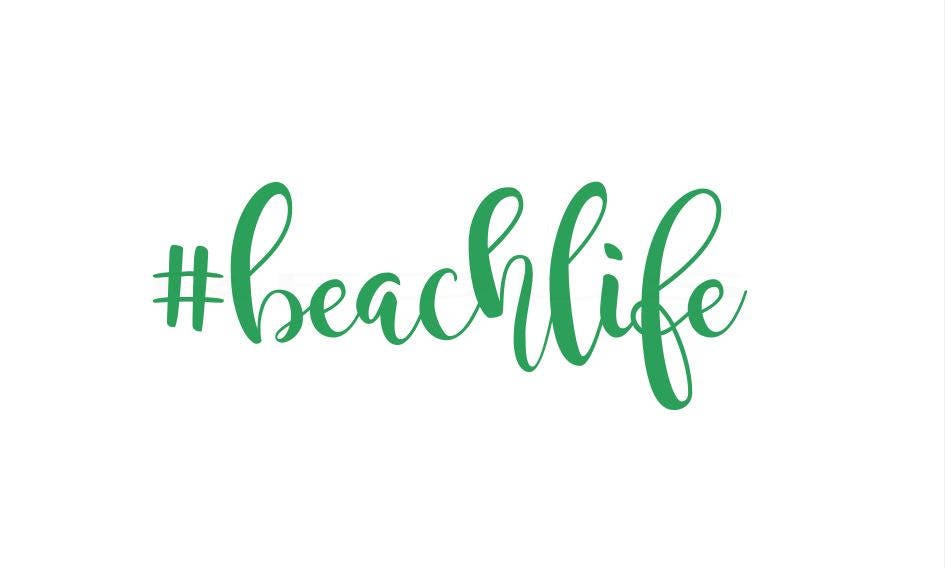Download hashtag beach life svg file silhouette cricut cutting file
