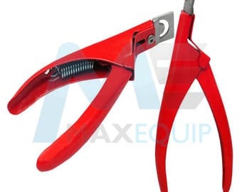 Acrylic TIP Edge CUTTER Trimmer Gel U.V False Fake NAIL Stainless Steel Manicure Pedicure Red