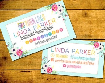 Punch Card, Buy 10 Get 1 Free, Customized, Personalized Digital File, Fashion Consultant Business Cards