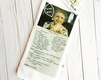 Custom Tea Towel using your photo recipe or artwork