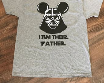 Darth vader mens shirt ~ I am their father ~ Star Wars shirt