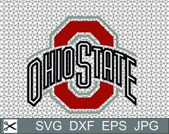 Ohio State Buckeyes Logo Layered SVG Dxf Logo Vector File Silhouette Studio Cameo Cricut Design space Template Stencil Vinyl Decal Craft