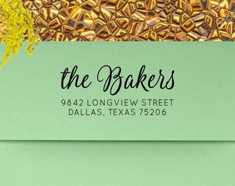 Address Stamp, Return Address Stamp, Custom Address Stamp, Personalized Stamp, Self Inking Address Stamp, Wedding Invitation - mf7