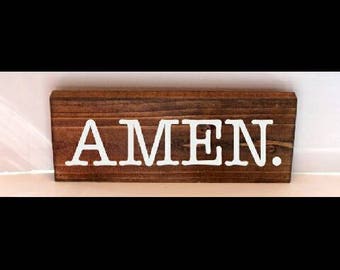 Amen sign | Etsy