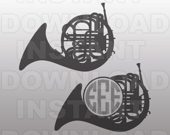 French Horn SVG File,Marching Band SVG,Band Mom SVG-Commercial & Personal Use - Vector svg file Cricut,svg file for Silhouette,vinyl cutter