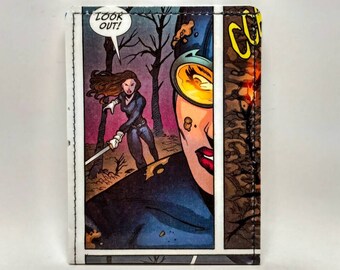 Sewn Duct Tape Comic Book Wallet - Catwoman Design 12