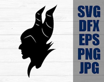 Maleficent silhouette | Etsy