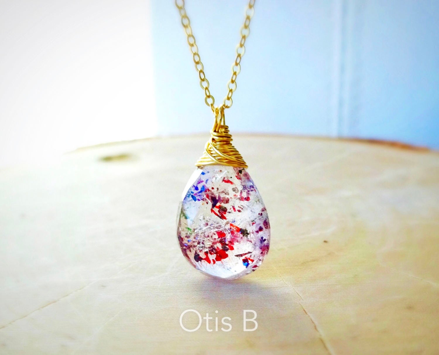 Moss Amethyst necklace, Super Seven gemstone, Otis B, February, spiritual, healing stones, melody stone, crystal pendant, wire wrapped gem