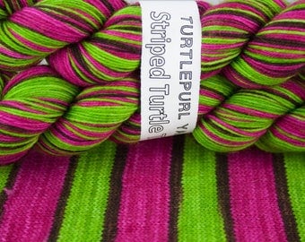 Pow! - Hand-dyed Self-striping sock yarn