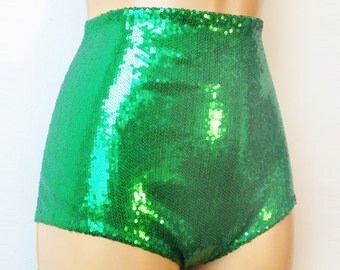 Sequin Shorts Hot Pants Roller Derby Festival Rave Clothing Suit YOU CHOOSE COLOR
