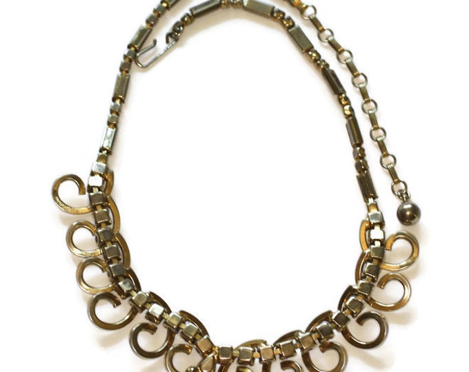 Sarah Coventry Rhinestone Necklace Celestial Fire 1956 Vintage