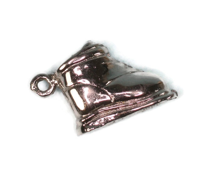 Sterling Vintage Snow Ski Boot Charm Winter Sports