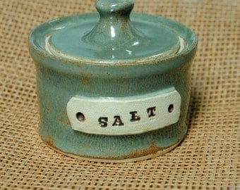Salt Jar Handmade wheel thrown pottery