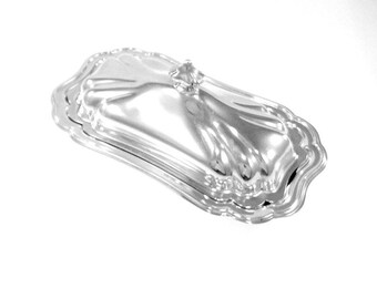 Vintage Silver Plate Butter Dish by Gorham
