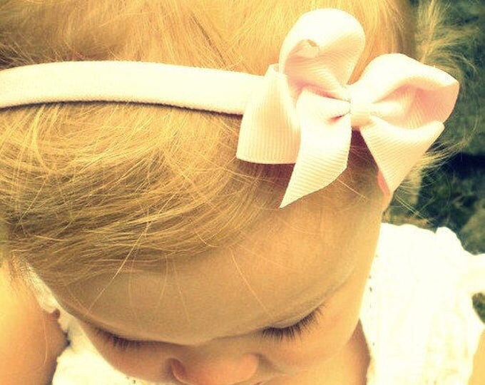 Small baby Bows, Dainty Twisted hairbows, Girls Headbands, Baby Clips, Wholesale Lot Set of 4 bows, Little bows, Girls Bows, Baby Headband