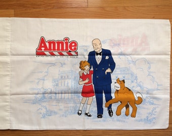 Vintage Orphan Annie Pillowcase