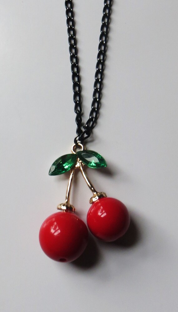 Cherries necklace