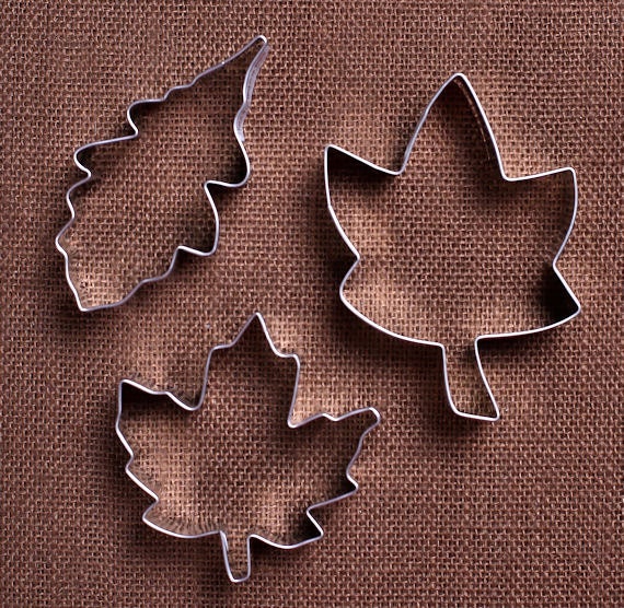 Fall Leaves Cookie Cutter Set Thanksgiving Cookie Cutters