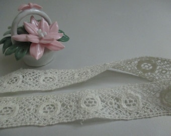 Antique Lace Trim Vintage Lace Trim Cotton Narrow
