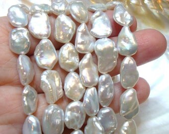 6 pcs, Keishi Pearl, Pebble Natural Fresh Water Pearl, Keshi Freshwater Pearl, Top Quality Organic Pearl, Rainbow Hue Iridescent, J1